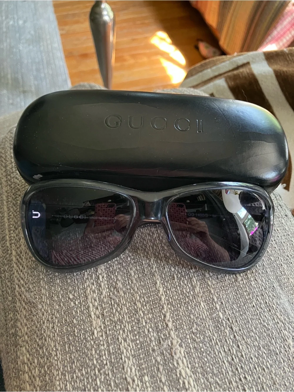 Gucci Sunglasses and Hard Case- GG1400S Vintage Y2K